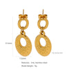 Wholesale Stainless Steel Ushaped Geometric Electroplating Women's Earrings