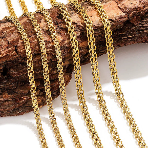 Wholesale Stainless Steel Vacuum Furnace Electroplated Handmade Diy Versatile Necklace Bracelet Accessories