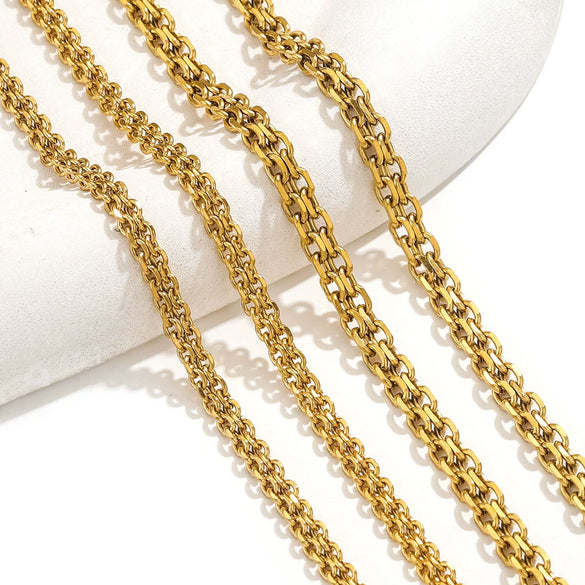 Wholesale Stainless Steel Vacuum Furnace Electroplated Handmade Diy Versatile Necklace Bracelet Accessories