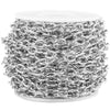 Wholesale Stainless Steel Vacuum Gold Electroplated Spiral Chain For Necklace And Bracelet Hip Hop Style