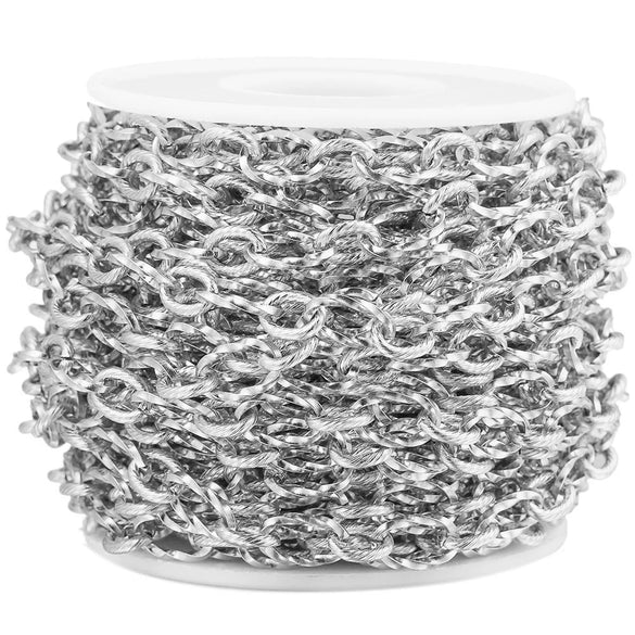 Wholesale Stainless Steel Vacuum Gold Electroplated Spiral Chain For Necklace And Bracelet Hip Hop Style