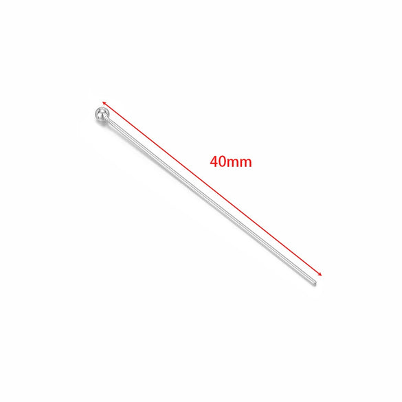 Wholesale Stainless Steel Vacuum Goldplated Simple Geometric Glossy Beaded Needle Earrings Fashion Accessories