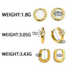 Wholesale Stainless Steel Vacuum Plated Heart Shaped Geometric Earrings For Women