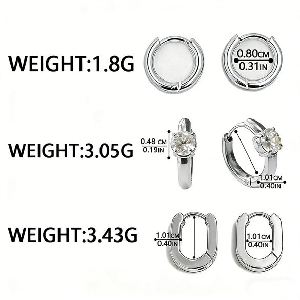 Wholesale Stainless Steel Vacuum Plated Heart Shaped Geometric Earrings For Women