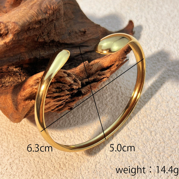 Wholesale Stainless Steel Vintage Geometric Electroplated Bracelet