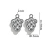 Wholesale Stainless Steel Vintage Strawberry Flower Peach Heart Round Pendant Necklace Bracelet With Electroplating