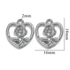 Wholesale Stainless Steel Vintage Strawberry Flower Peach Heart Round Pendant Necklace Bracelet With Electroplating