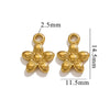 Wholesale Stainless Steel Vintage Strawberry Flower Peach Heart Round Pendant Necklace Bracelet With Electroplating