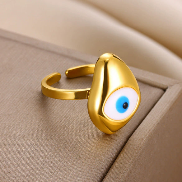 Wholesale Stainless Steel Water Drop Devil's Eye Pendant Set With Ball Bead Chain And Electroplating