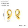 Wholesale 316L Stainless Steel Water Drop Earrings For Women With Electroplating Design