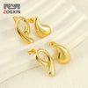 Wholesale 316L Stainless Steel Water Drop Earrings For Women With Electroplating Design