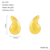 Wholesale 316L Stainless Steel Water Drop Earrings For Women With Electroplating Design