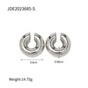 Wholesale Stainless Steel Water Drop Geometric Earrings For Women With Electroplating Treatment