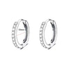Wholesale Stainless Steel Water Drop Hoop Earrings For Women Electroplated Personality Minimalist Style
