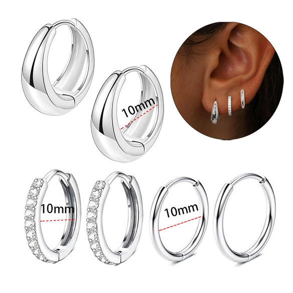 Wholesale Stainless Steel Water Drop Hoop Earrings For Women Electroplated Personality Minimalist Style