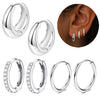 Wholesale Stainless Steel Water Drop Hoop Earrings For Women Electroplated Personality Minimalist Style