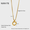 Wholesale Stainless Steel Water Drop Pattern Inlayed 18K Gold Plated Hammered Pendant Jewelry Accessory Charm