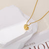 Wholesale Stainless Steel Water Drop Pendant Ochain Necklace Electroplated Unisex Simple Nonfading Highend Jewelry