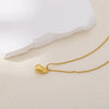 Wholesale Stainless Steel Water Drop Pendant Ochain Necklace Electroplated Unisex Simple Nonfading Highend Jewelry