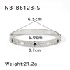 Wholesale Stainless Steel Waterproof Inlaid Zircon White Shell Full Diamond 18K Gold Color Bracelet With 18K Furnace Vacuum Plating