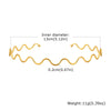 Wholesale Stainless Steel Wave Cshaped Fashion Earrings
