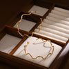Wholesale Stainless Steel Wave Cshaped Fashion Earrings