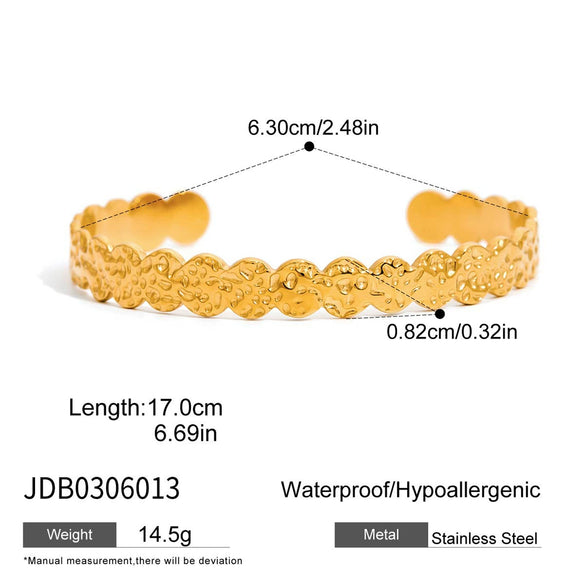 Wholesale Stainless Steel Wide Hollow Zircon Open Bracelet For Women Geometric Style With Electroplating Nonfading Highend Jewelry