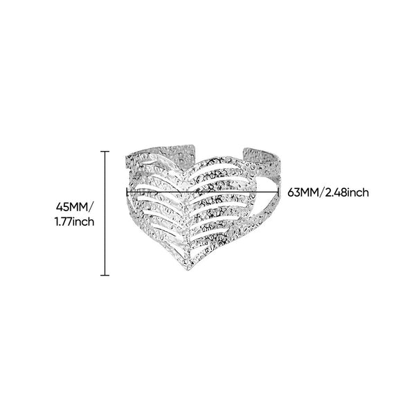 Wholesale Stainless Steel Wide Open Bracelet With Hiphop Style 18K Gold Plated