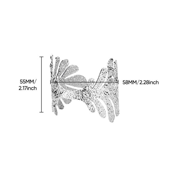 Wholesale Stainless Steel Wide Open Bracelet With Hiphop Style 18K Gold Plated