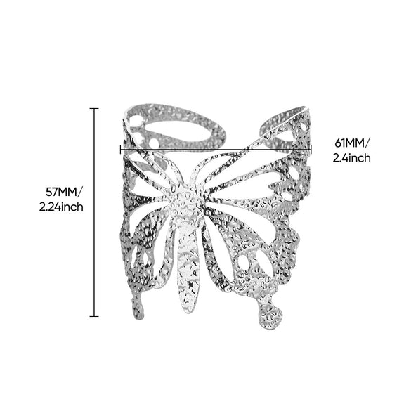 Wholesale Stainless Steel Wide Open Bracelet With Hiphop Style 18K Gold Plated