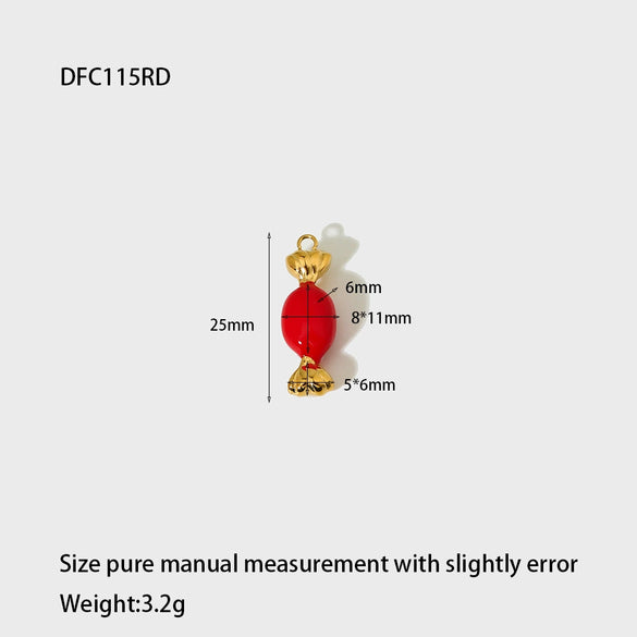 Wholesale Stainless Steel Women's Accessories With Mushroom Giraffe Pattern And Dripping Oil Treatment Necklaces Bracelets Earrings And Charms