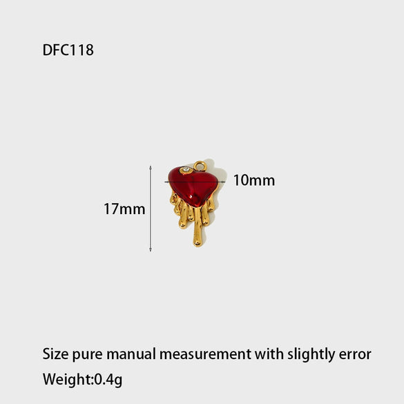Wholesale Stainless Steel Women's Accessories With Mushroom Giraffe Pattern And Dripping Oil Treatment Necklaces Bracelets Earrings And Charms