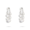 Wholesale Stainless Steel Women's Earrings Fashionable Light Luxury Geometric 18K Vacuum Goldplated With Diamond Embedded