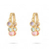 Wholesale Stainless Steel Women's Earrings Fashionable Light Luxury Geometric 18K Vacuum Goldplated With Diamond Embedded