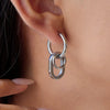 Wholesale Stainless Steel Women's Earrings Geometric Design Electroplated