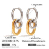 Wholesale Stainless Steel Women's Earrings Geometric Design Electroplated