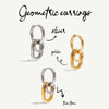 Wholesale Stainless Steel Women's Earrings Geometric Design Electroplated