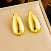 Wholesale Stainless Steel Women's Earrings Gold Plated Love Tassel With Heart Drop Geometric Pattern
