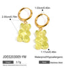 Wholesale Stainless Steel Women's Earrings With Animal And Fruit Patterns Electroplated In Youth Hot Girl Style