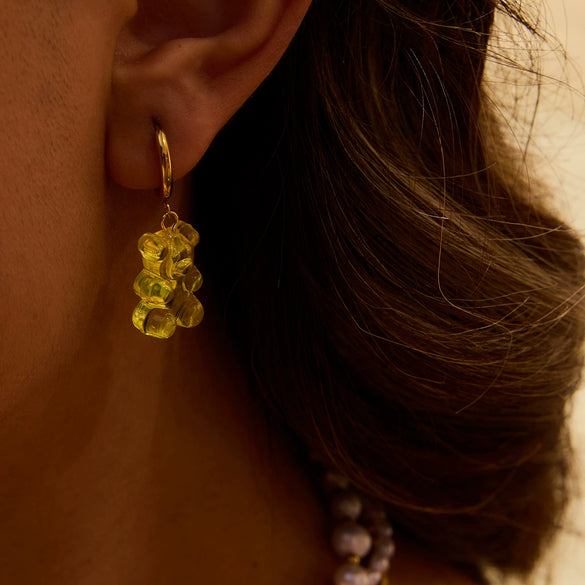 Wholesale Stainless Steel Women's Earrings With Animal And Fruit Patterns Electroplated In Youth Hot Girl Style