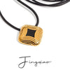 Wholesale Stainless Steel Women's Exaggerate Geometric Clavicle Chain Jewelry With Electroplating