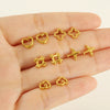 Wholesale Stainless Steel Women's Fashion Earrings With Heart Pattern And Electroplating Treatment