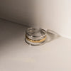 Wholesale Stainless Steel Women's Geometric Style Electroplated Plain Ring Jewelry