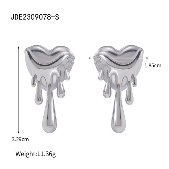 Wholesale Stainless Steel Women's Love Zircon Bracelet With Geometric Pattern And Electroplating