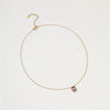 Wholesale Stainless Steel Women's Necklace With Square Zircon Pendant Electroplated Fashion Style