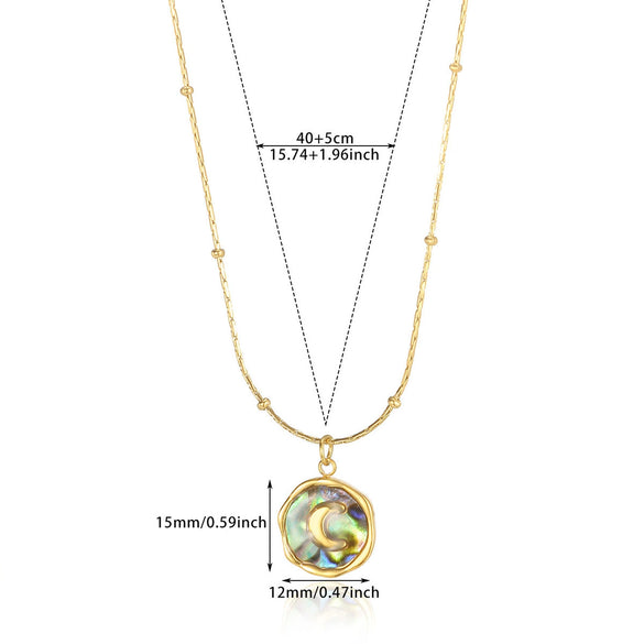 Wholesale Stainless Steel Women's Sweet Love Heart Electroplated Clavicle Necklace Jewelry