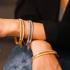 Wholesale Stainless Steel Zipper Full Diamond Bracelet With Simple Geometric Design And 18K Gold Plated Electroplating
