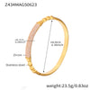 Wholesale Stainless Steel Zircon Bracelet Fashion Ol Style With Electroplating