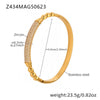 Wholesale Stainless Steel Zircon Bracelet Fashion Ol Style With Electroplating