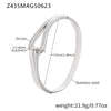 Wholesale Stainless Steel Zircon Bracelet Fashion Ol Style With Electroplating